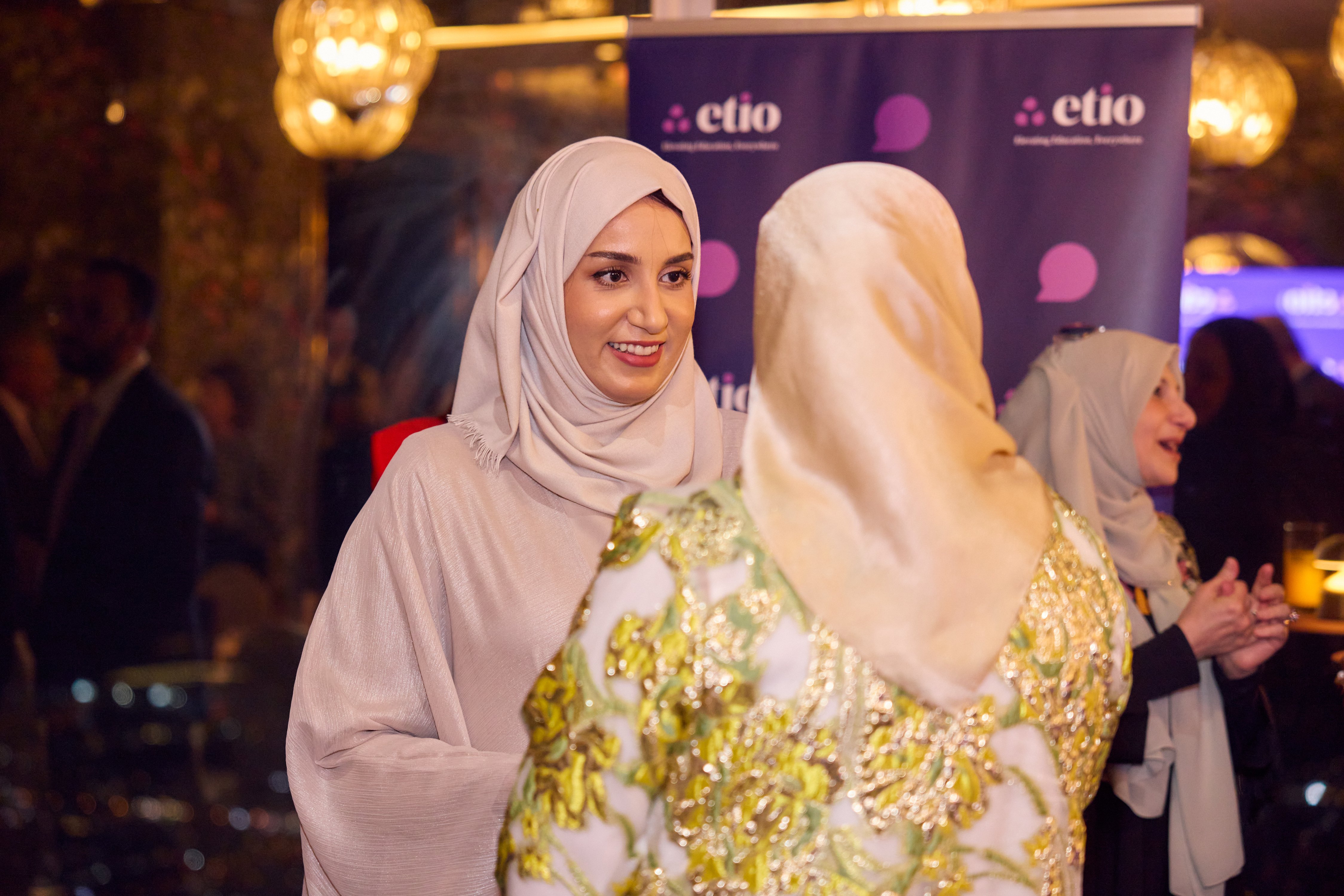 (Left to right): Amal Alhamarna, Strategy & Policy Manager at Ras Al Khaimah Department of Knowledge and Dr. Sajida AlBashir, Head of Education Quality Assurance at Ras Al Khaimah Department of Knowledge. 