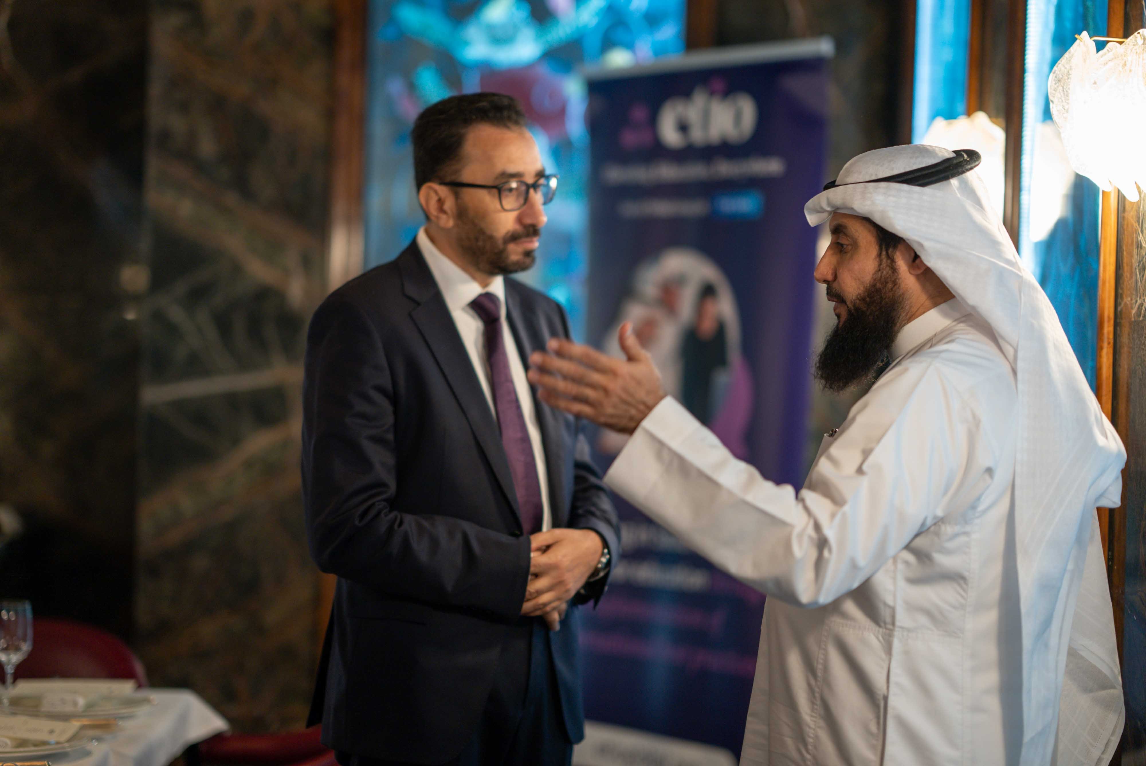 (Left to right): Ahmed Saeed, Middle East Managing Director at Etio and Abdulrahman Alghofaili, Managing Director at Riyadh Schools.